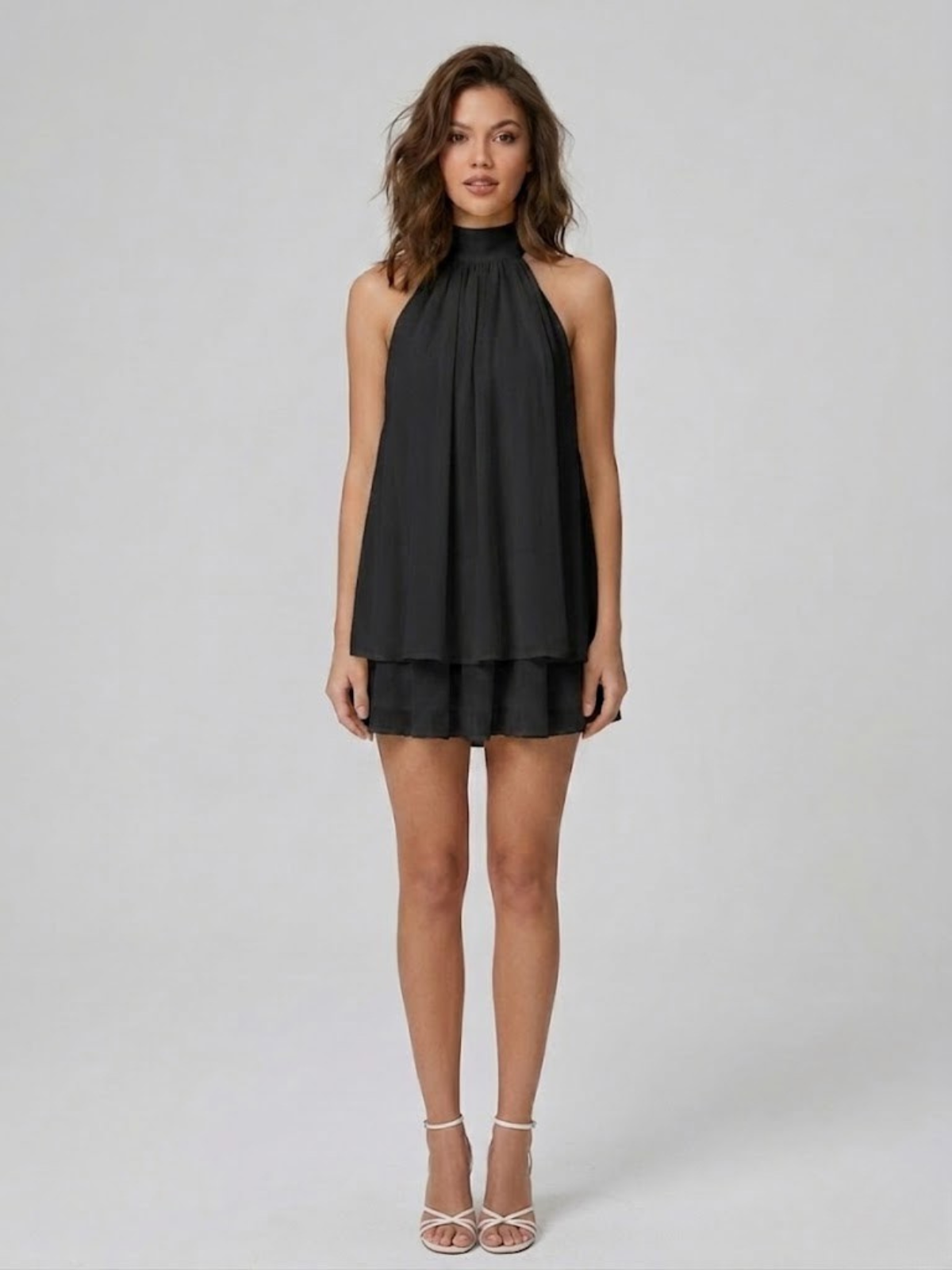Celine Halter Mini Dress