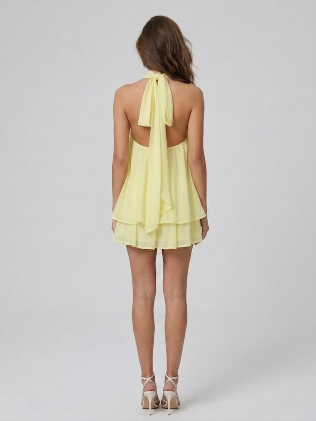 Celine Halter Mini Dress