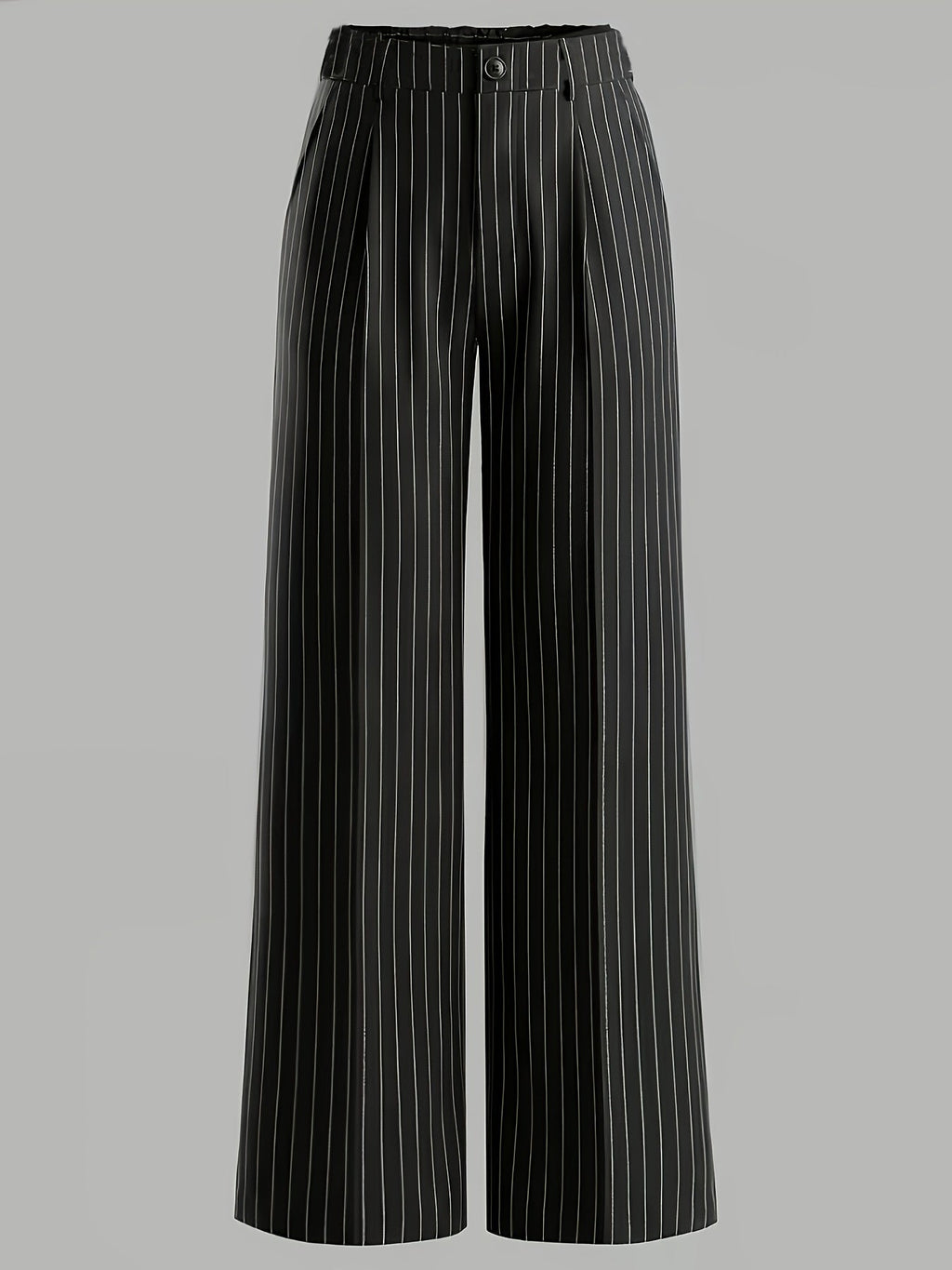 Elodie Pinstripe Straight-Leg Trousers