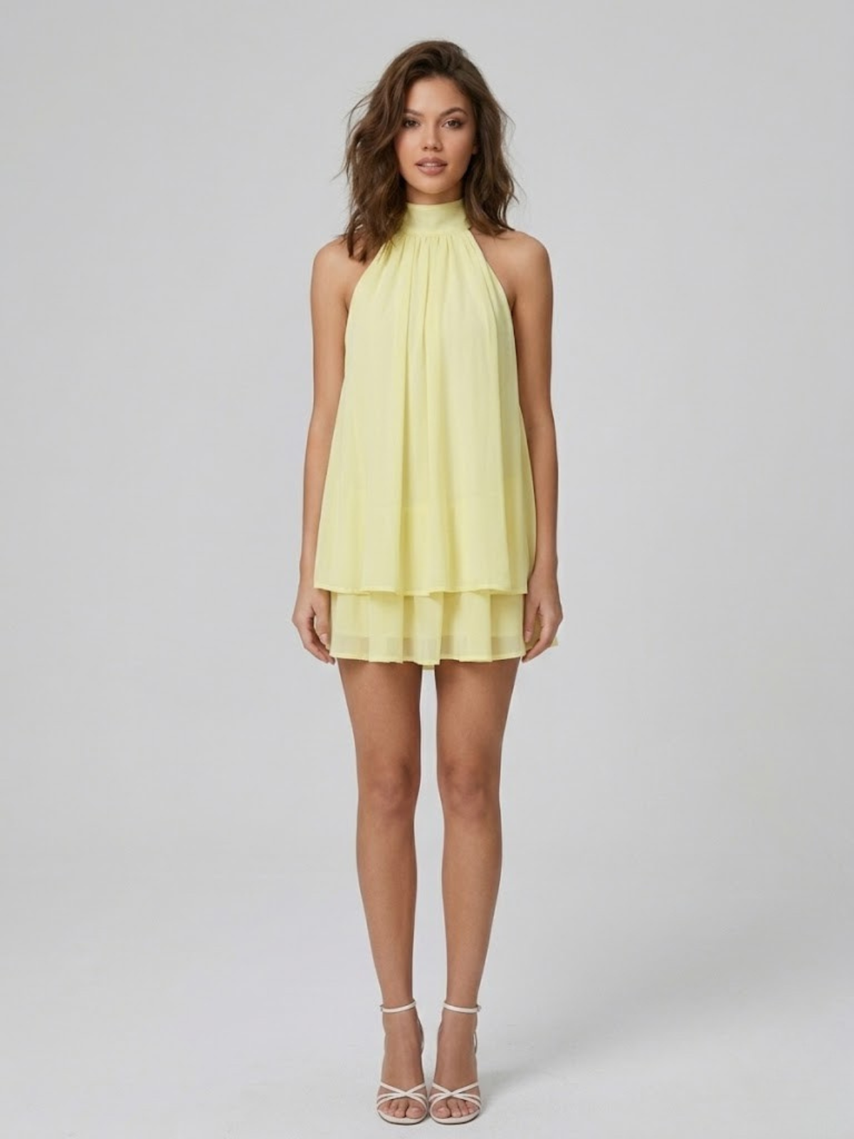 Celine Halter Mini Dress