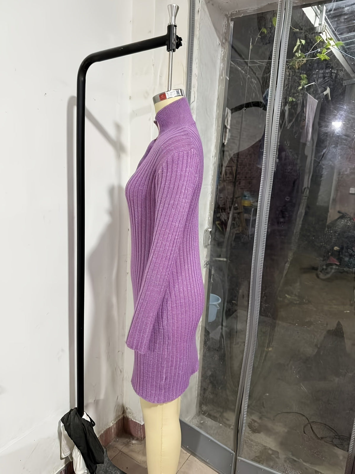 Amélie Ribbed Knit Midi Dress