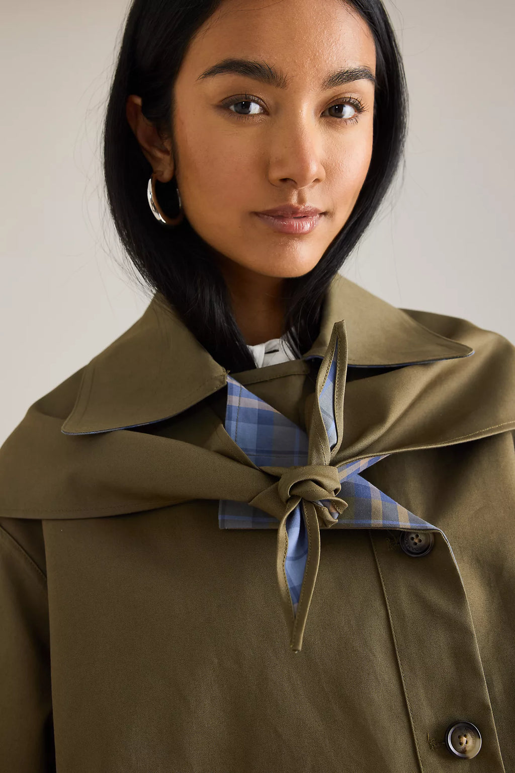 Cotton Jacket with Scarf – Apolline