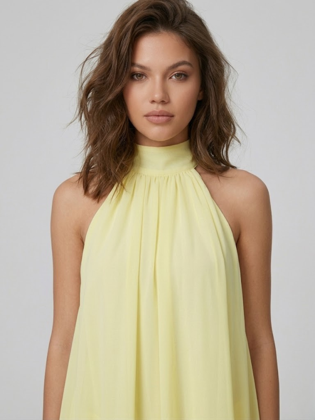 Celine Halter Mini Dress