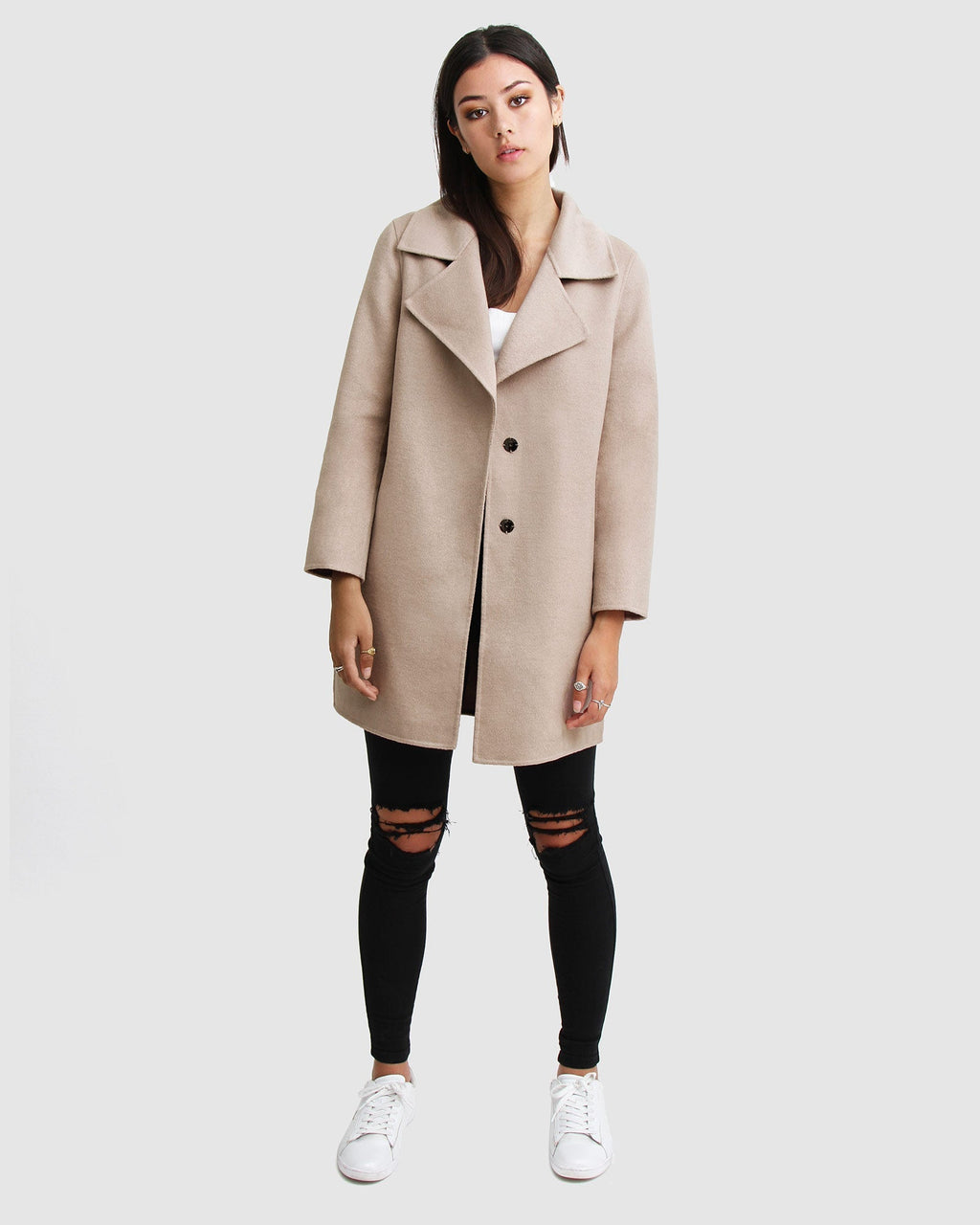 Emilia Oversized Wool-Blend Coat