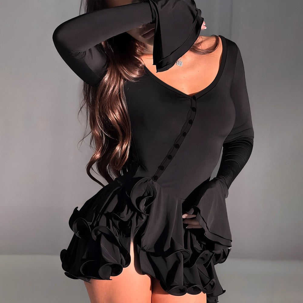 Ruffle Mini Party Dress – Isabella