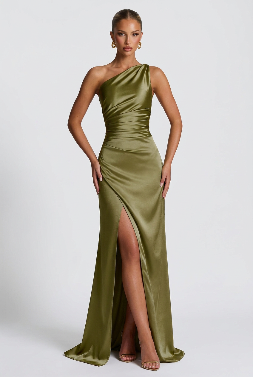 Satin Maxi Dress – Isabella