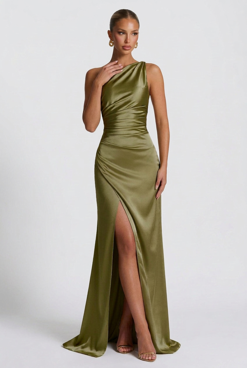 Satin Maxi Dress – Isabella