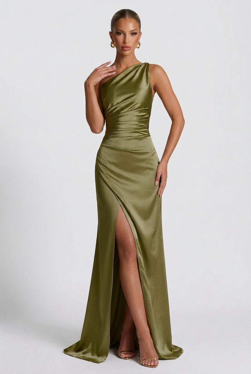 Satin Maxi Dress – Isabella