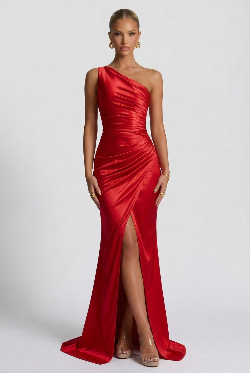 Satin Maxi Dress – Isabella