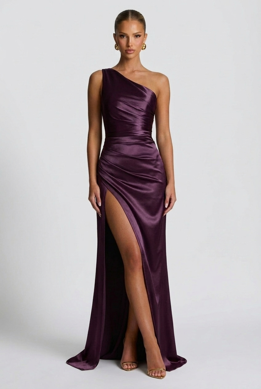 Satin Maxi Dress – Isabella