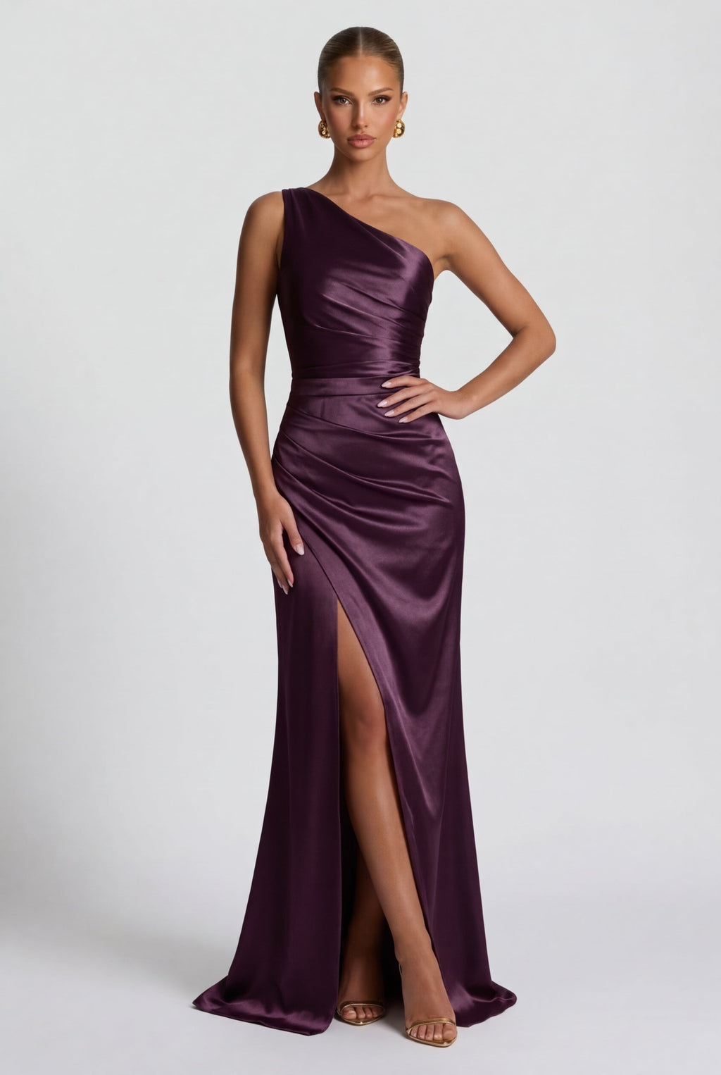 Satin Maxi Dress – Isabella