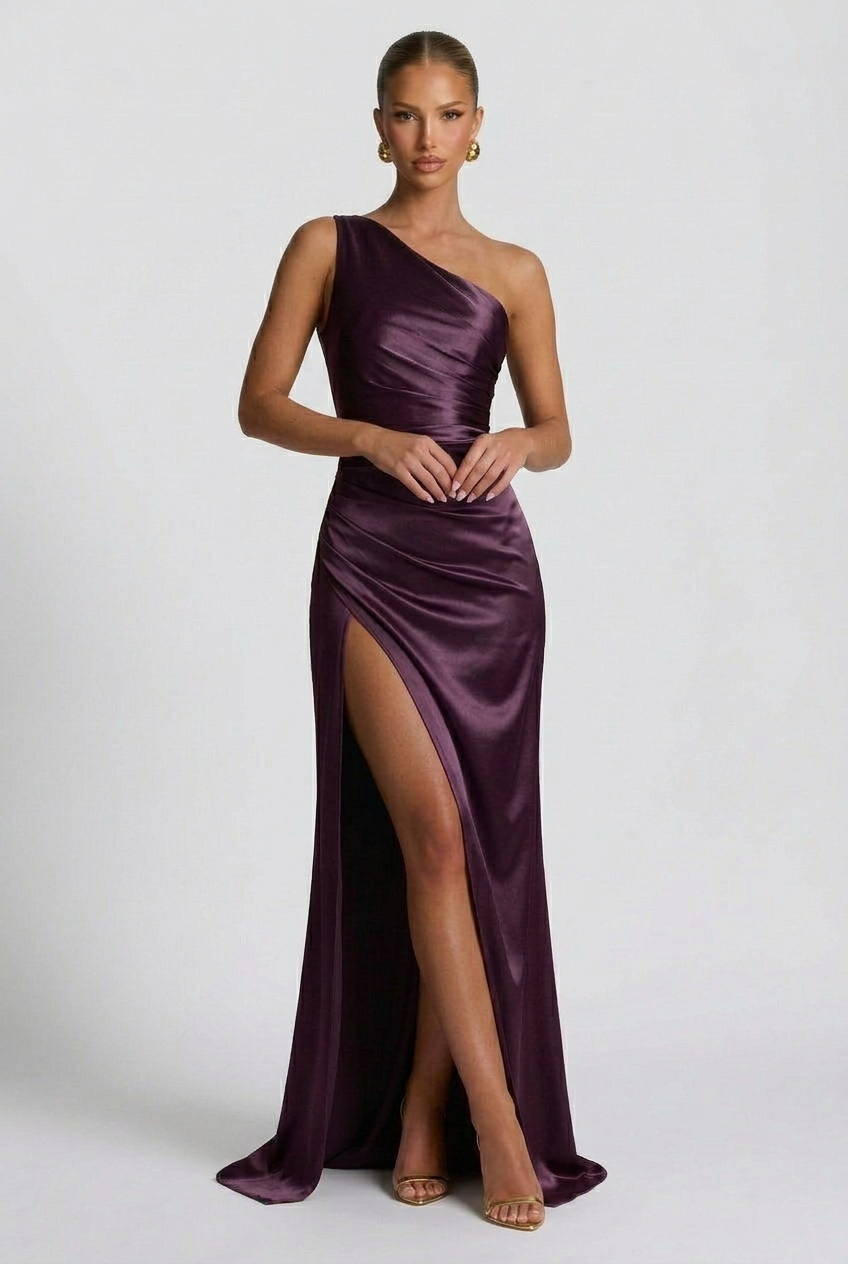Satin Maxi Dress – Isabella