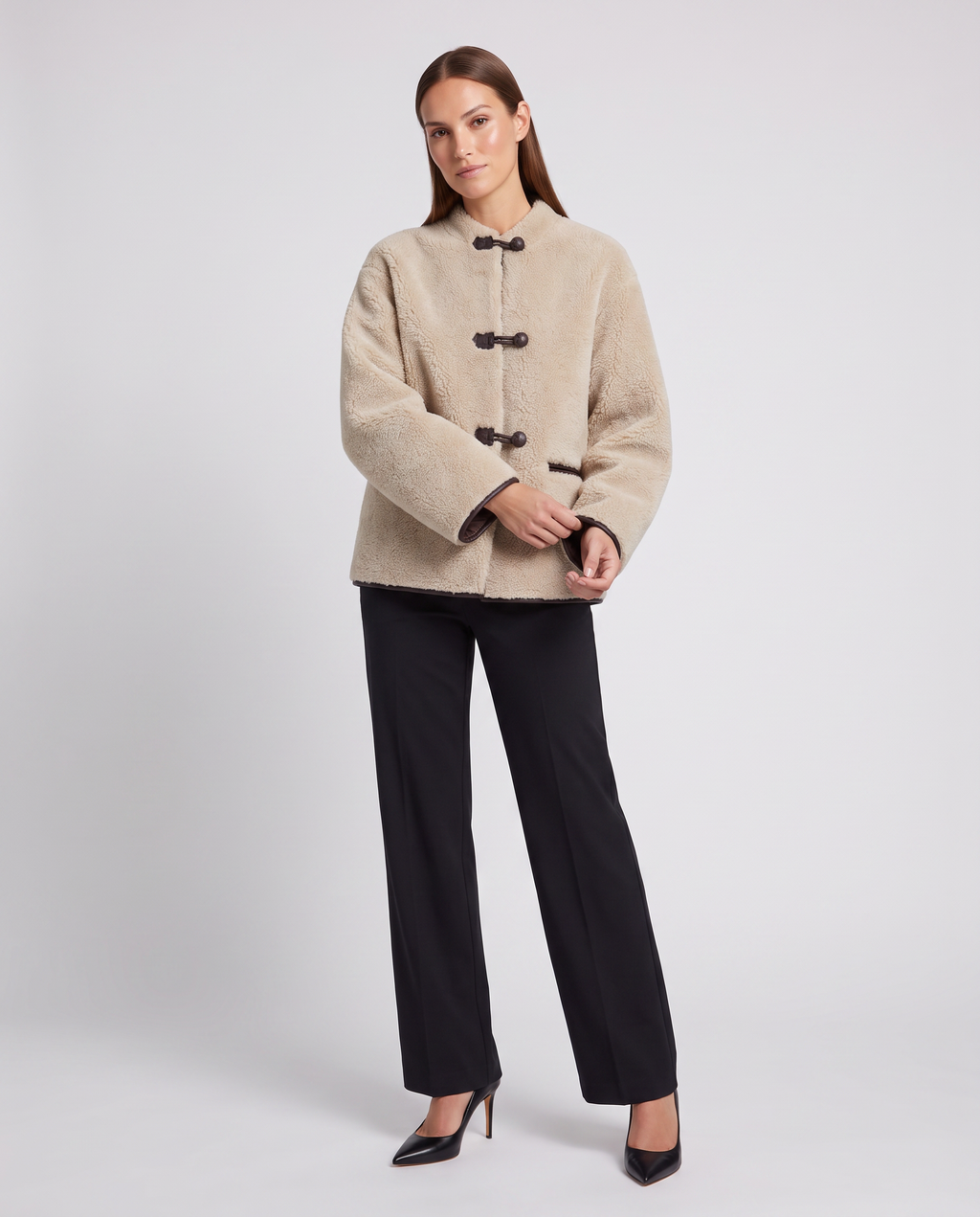 Faux Fur Jacket – Alessia Teddy Toggle Jacket