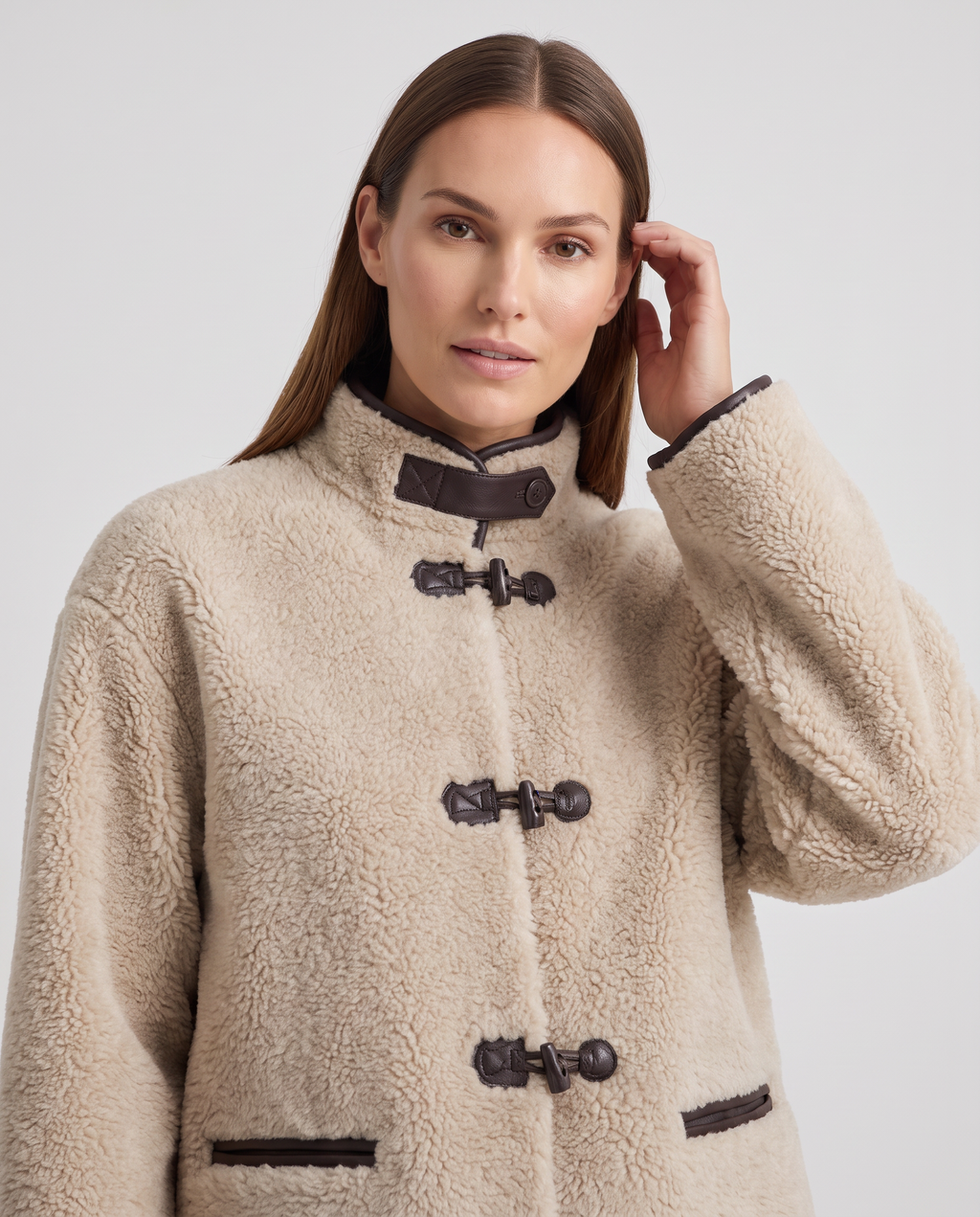 Faux Fur Jacket – Alessia Teddy Toggle Jacket