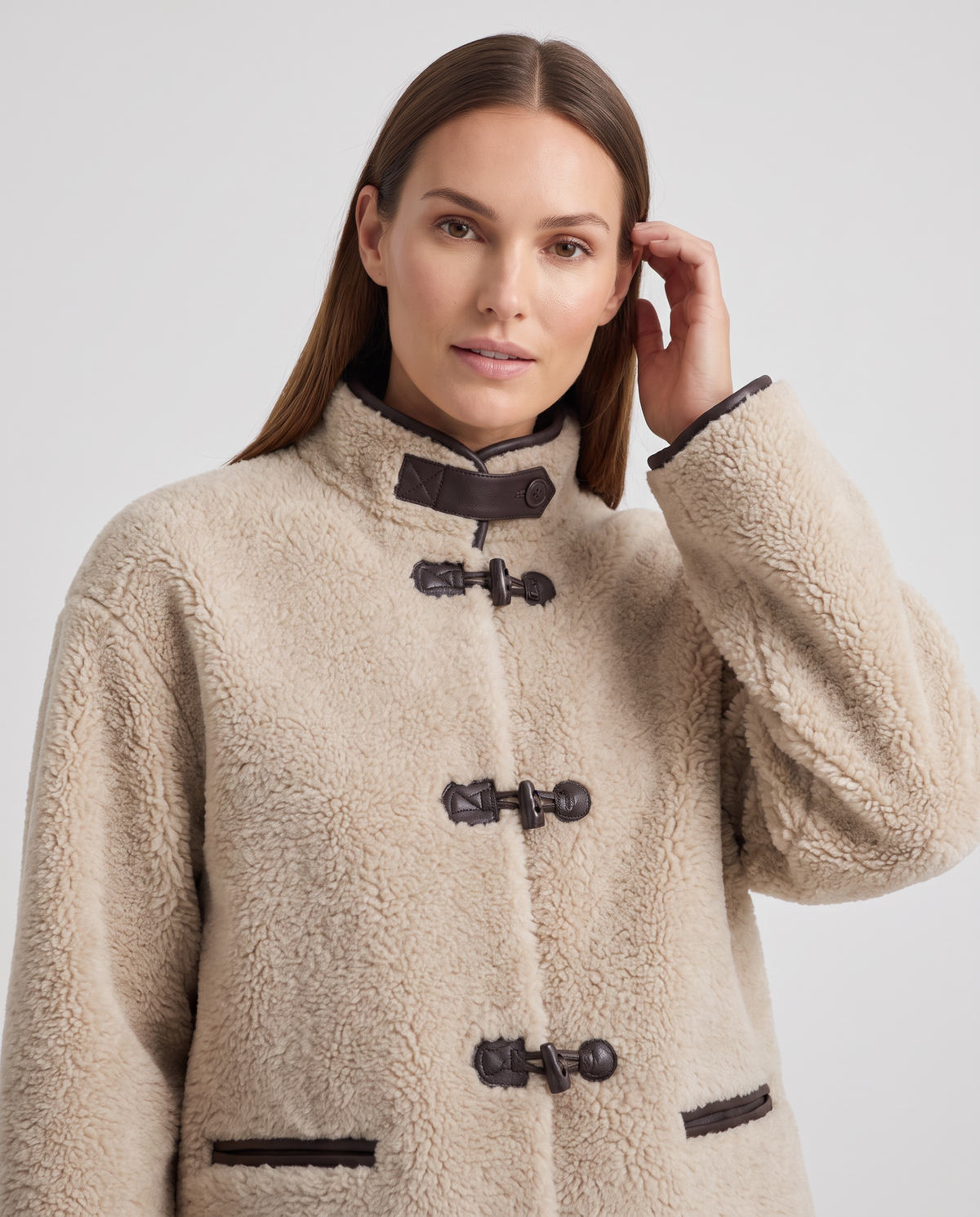 Faux Fur Jacket – Alessia Teddy Toggle Jacket