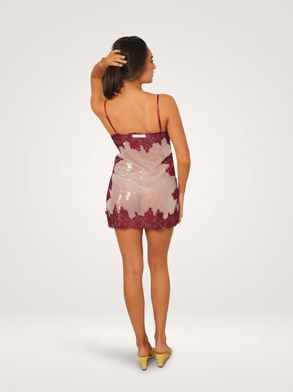 Seraphina Lace Sequin Mini Dress