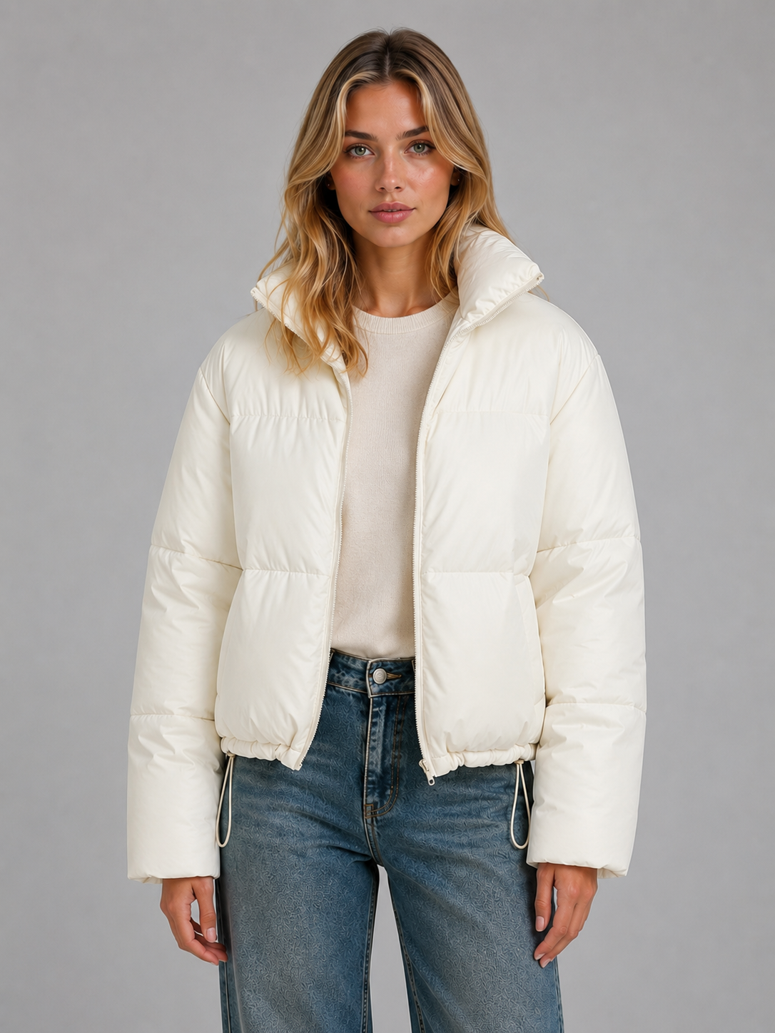 Sienna Cropped Puffer Jacket