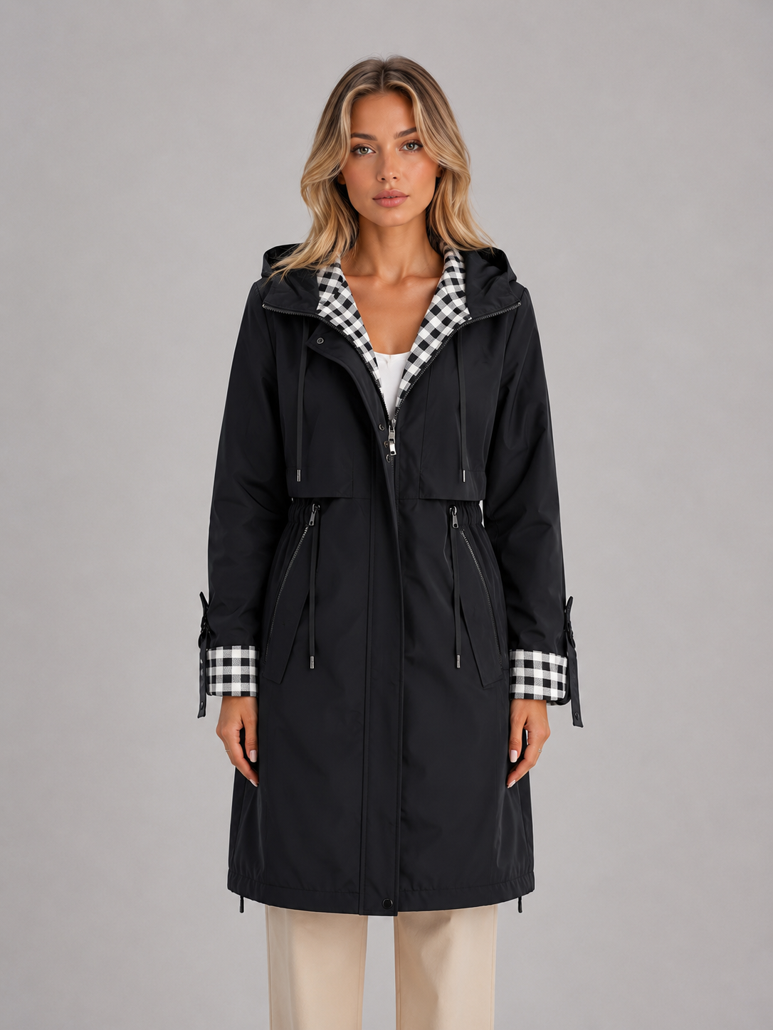 Mila Longline Hooded Parka Coat
