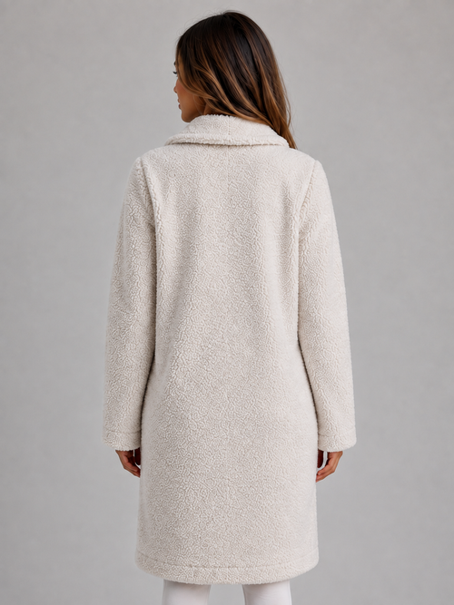 Camille Longline Teddy Coat