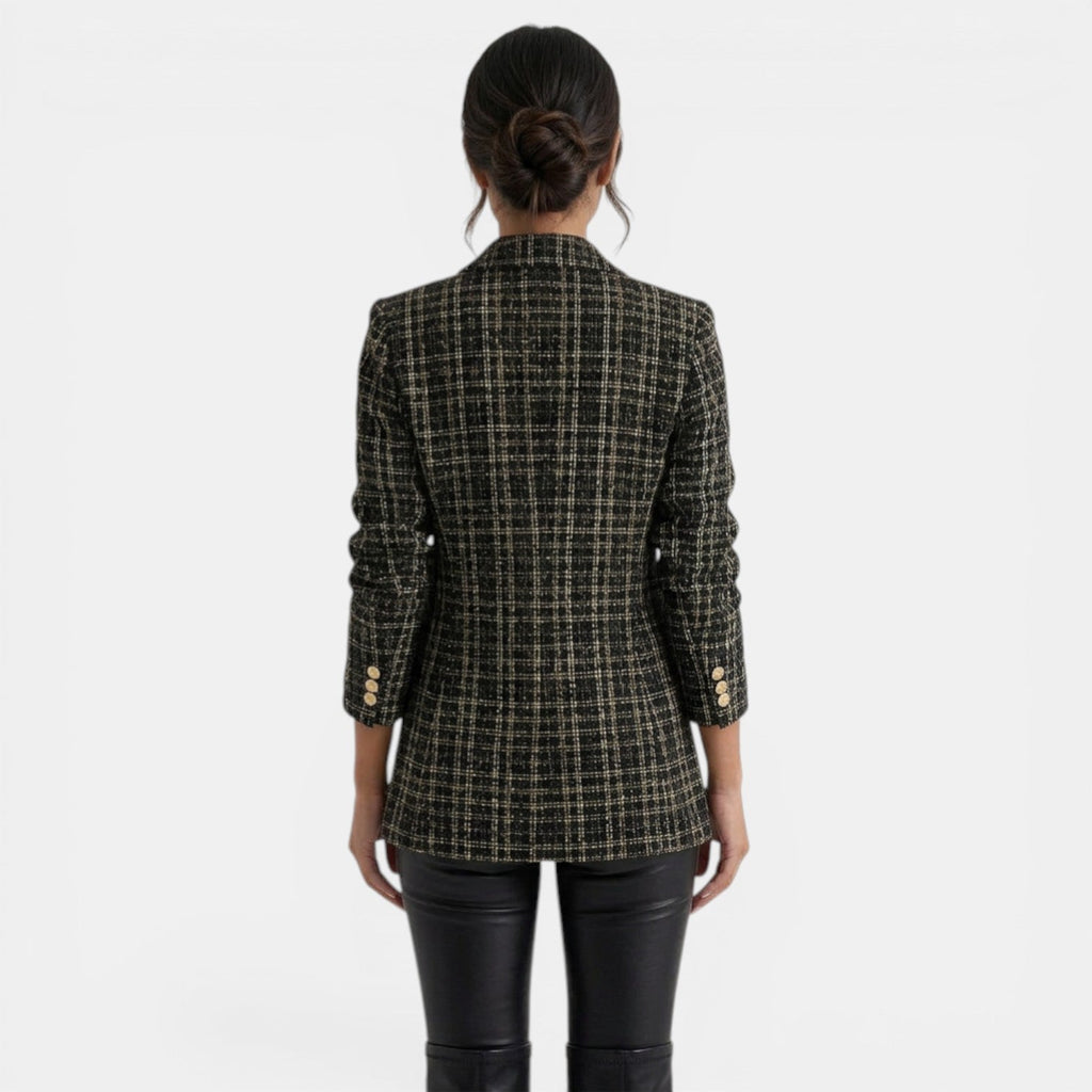 Vivienne Printed Double-Breasted Blazer