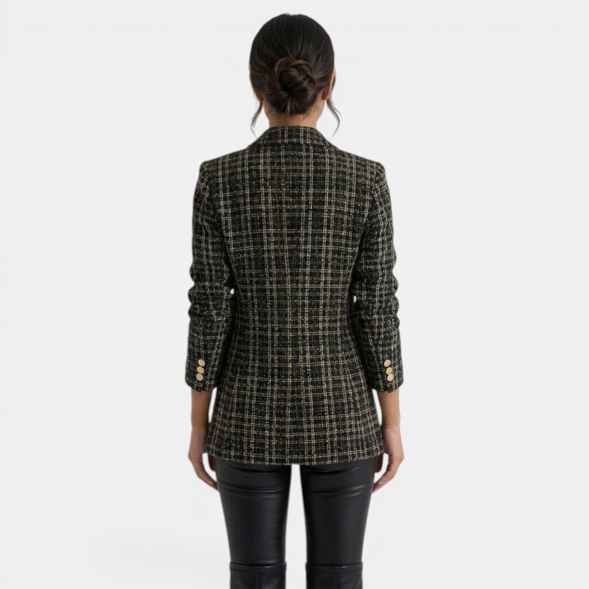 Vivienne Printed Double-Breasted Blazer