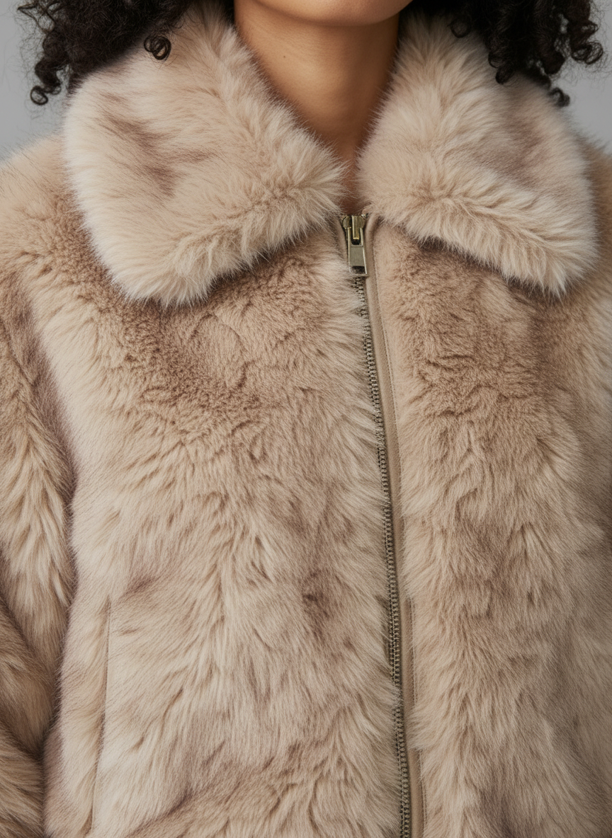 Faux Fur Jacket – Ava Cropped