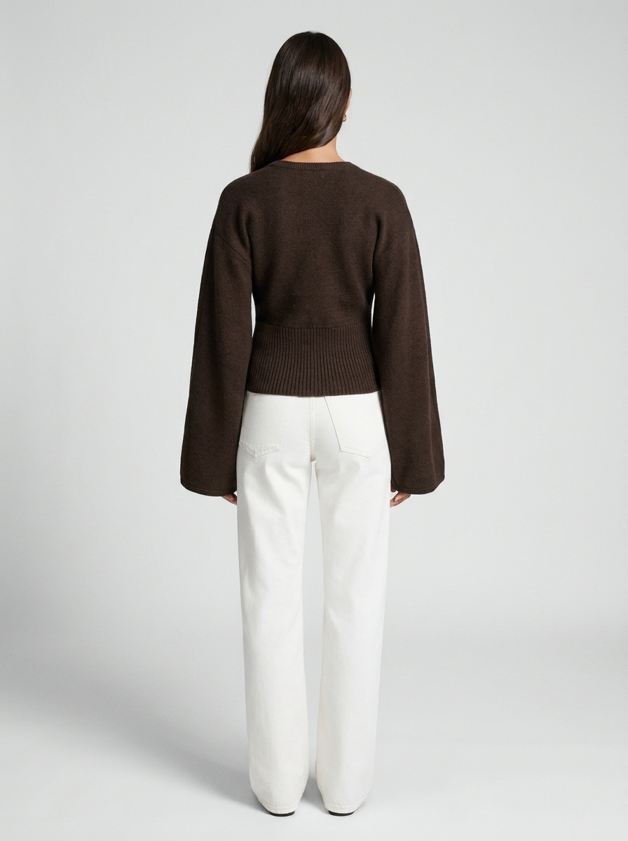 Emilia Ribbed Knit Cardigan