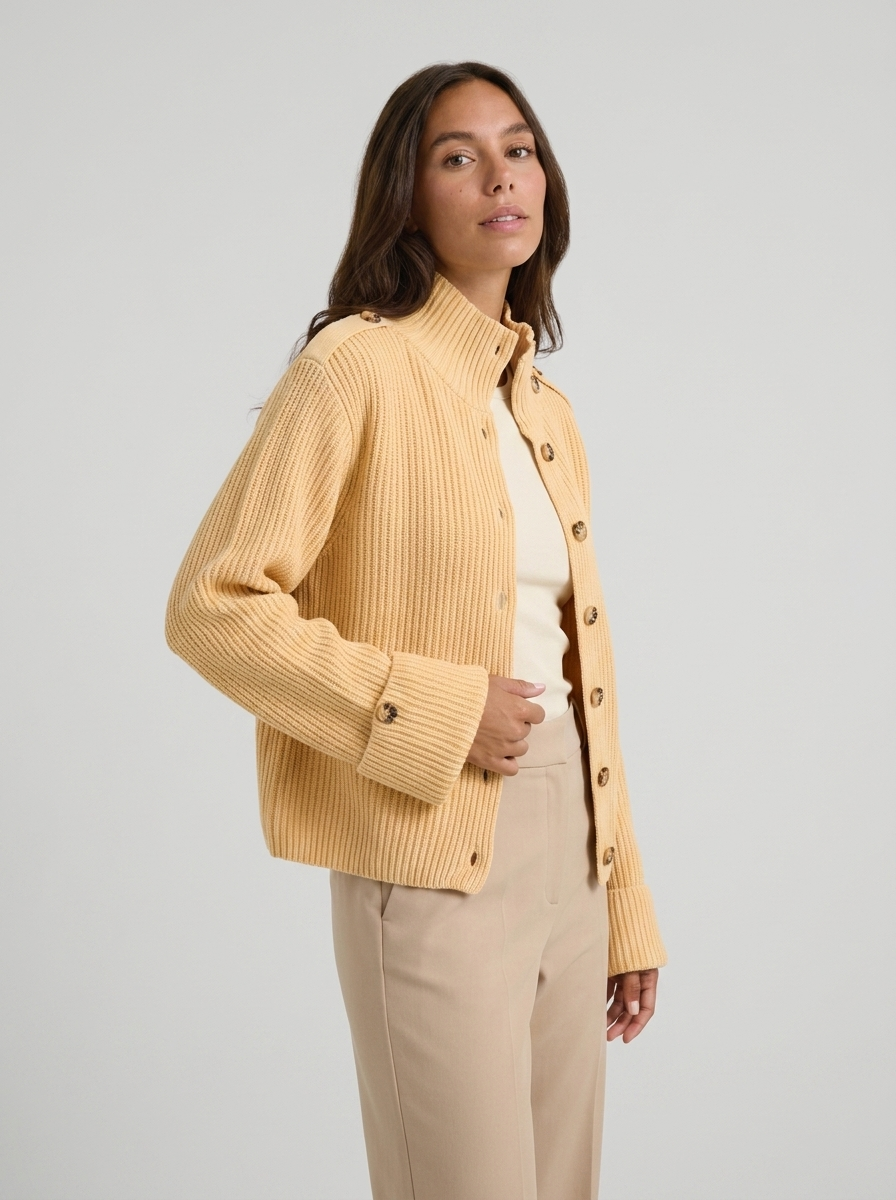 Aurelia Ribbed Knit Cardigan