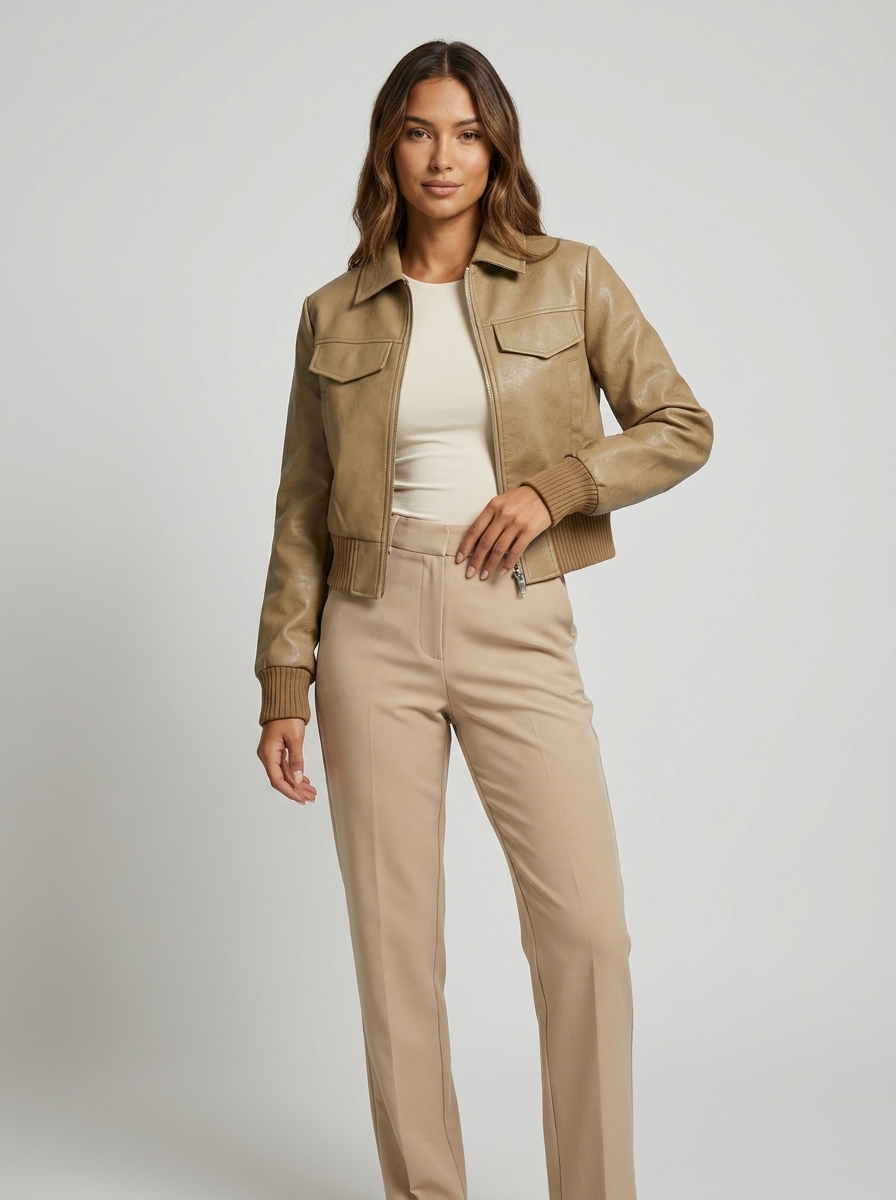Emilia Cropped Zip Jacket