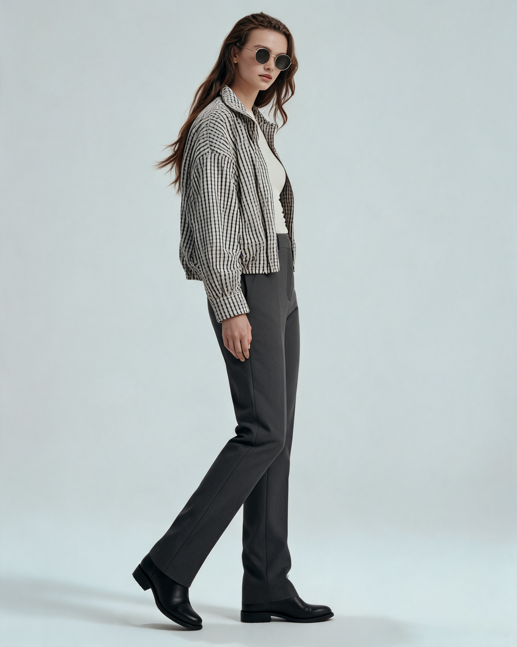 Bomber Jacket – Emilia Check Bomber Jacket