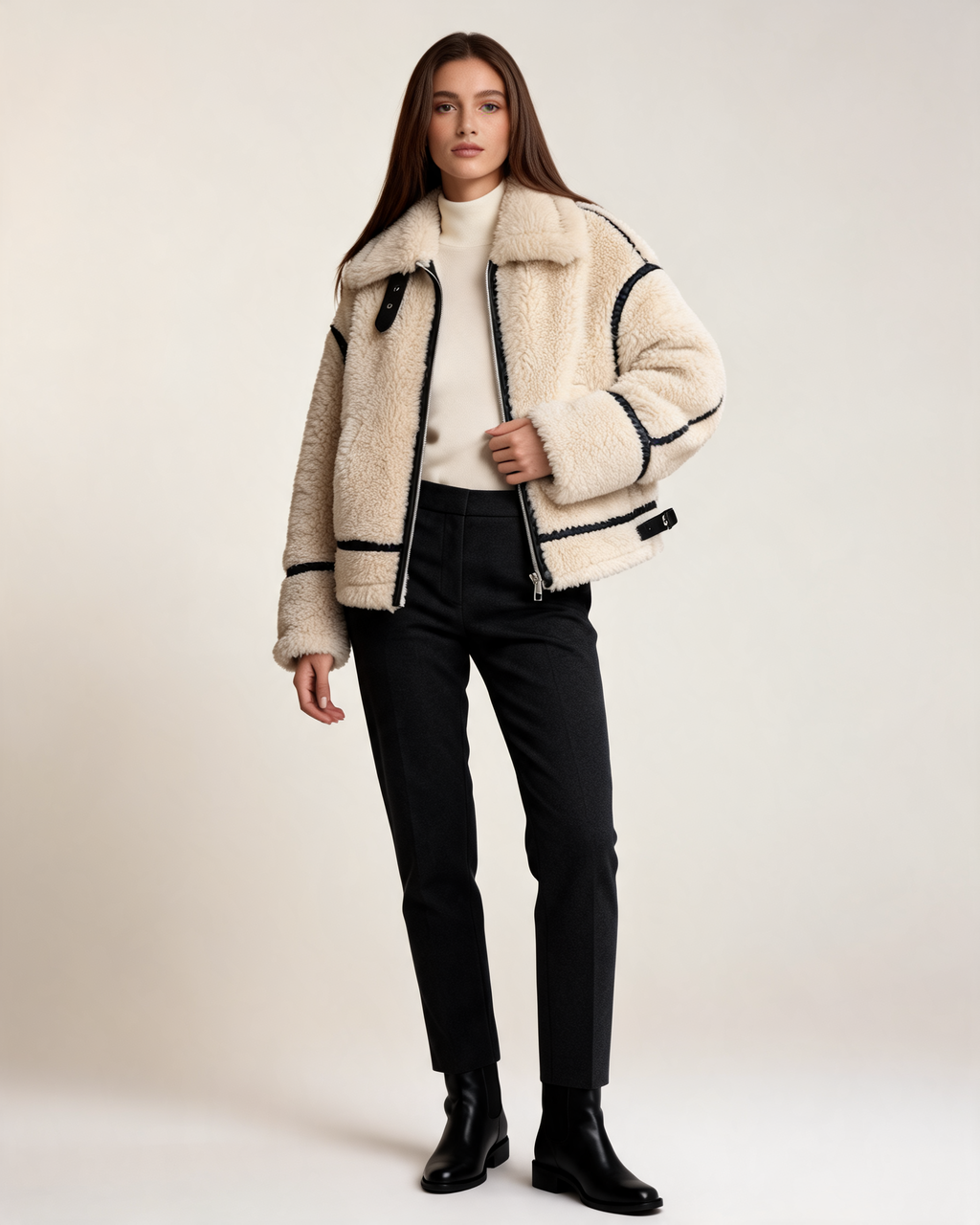 Teddy Jacket – Isabella Oversized Sherpa Jacket