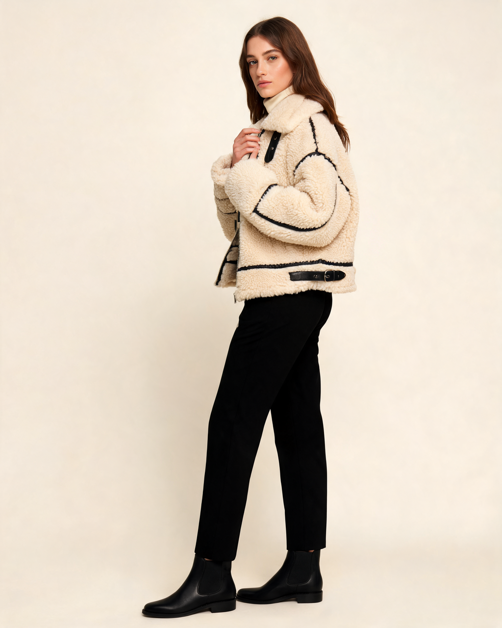 Teddy Jacket – Isabella Oversized Sherpa Jacket