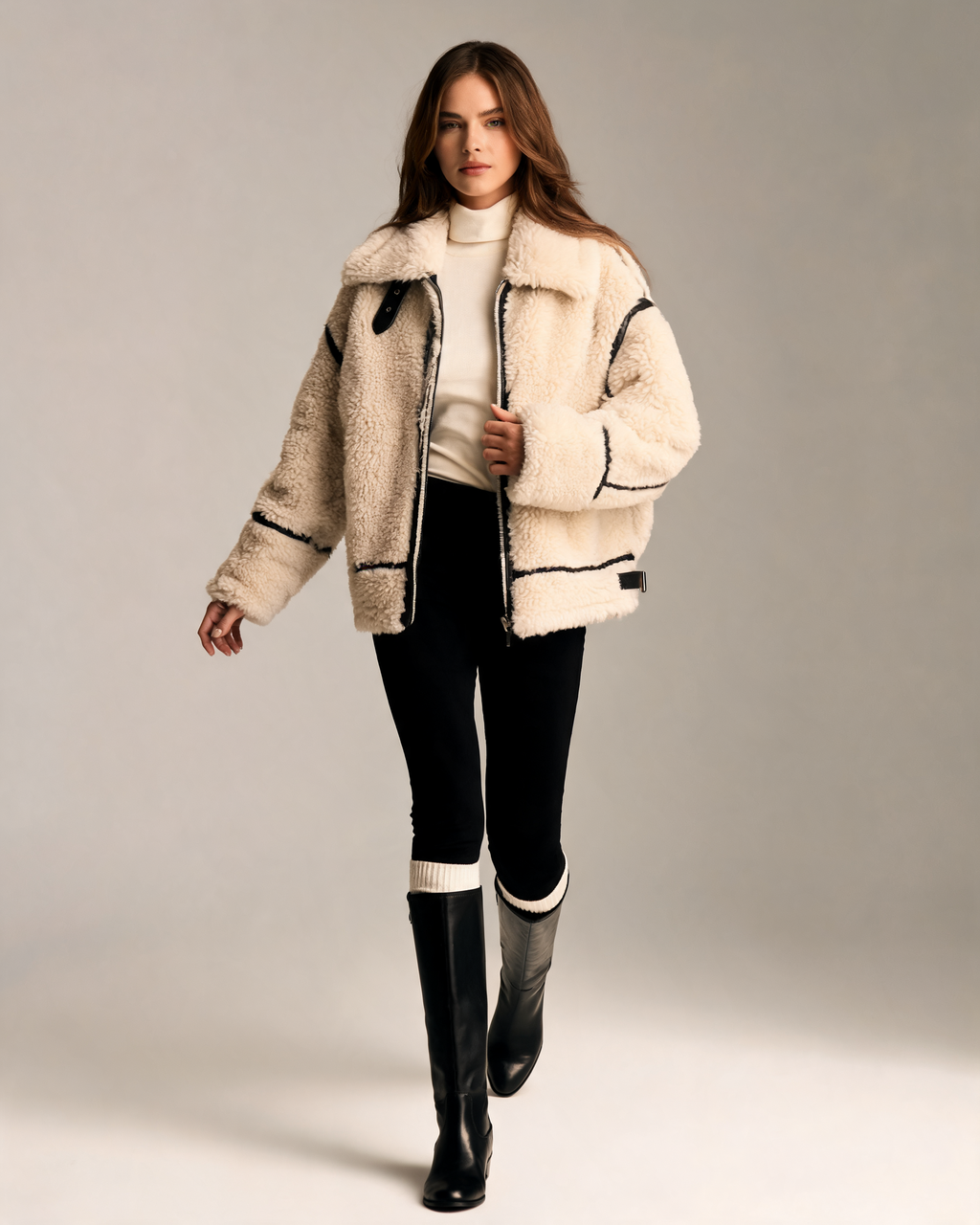 Teddy Jacket – Isabella Oversized Sherpa Jacket