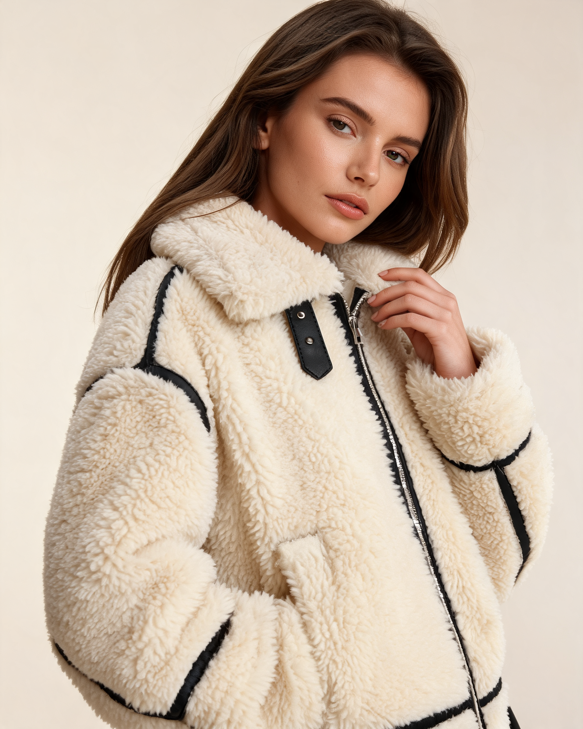 Teddy Jacket – Isabella Oversized Sherpa Jacket