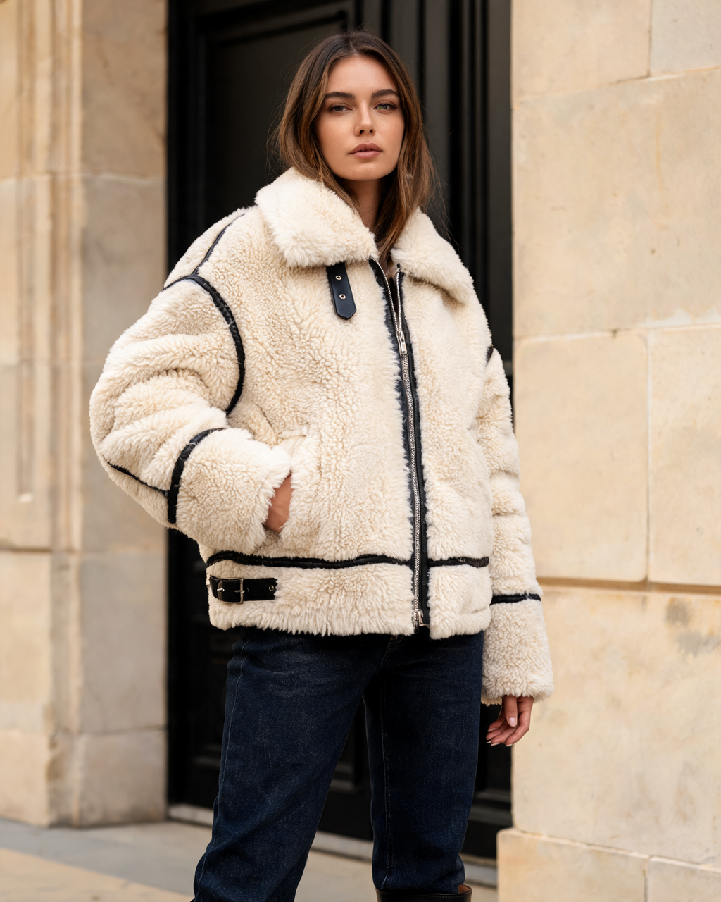 Teddy Jacket – Isabella Oversized Sherpa Jacket