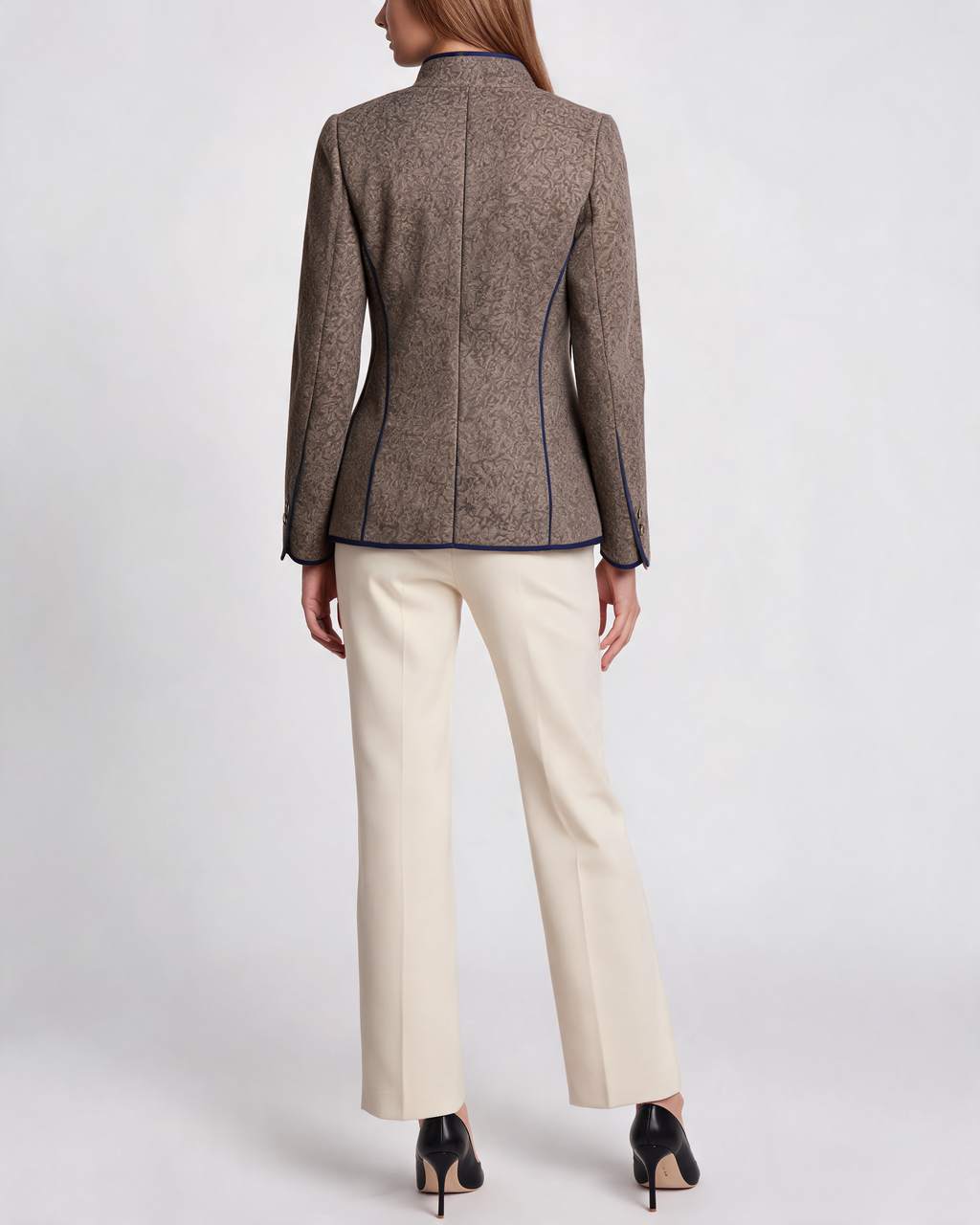 Valentina Tailored Stand Collar Blazer