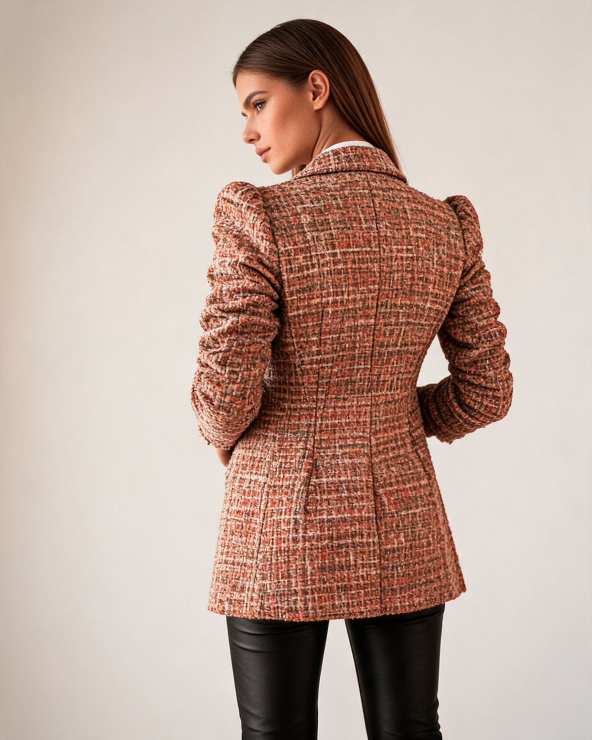 Camille Tweed Tailored Blazer