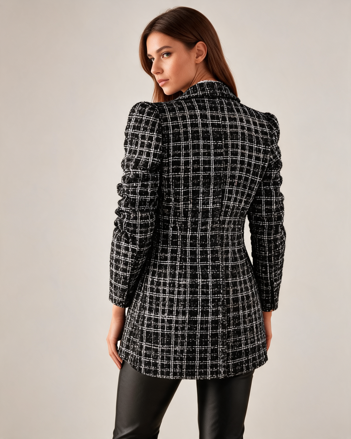 Camille Tweed Tailored Blazer