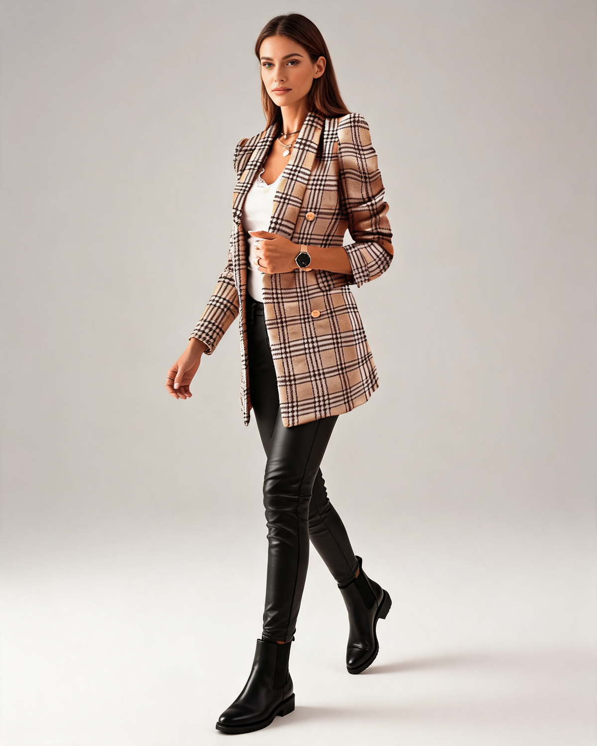 Camille Tweed Tailored Blazer