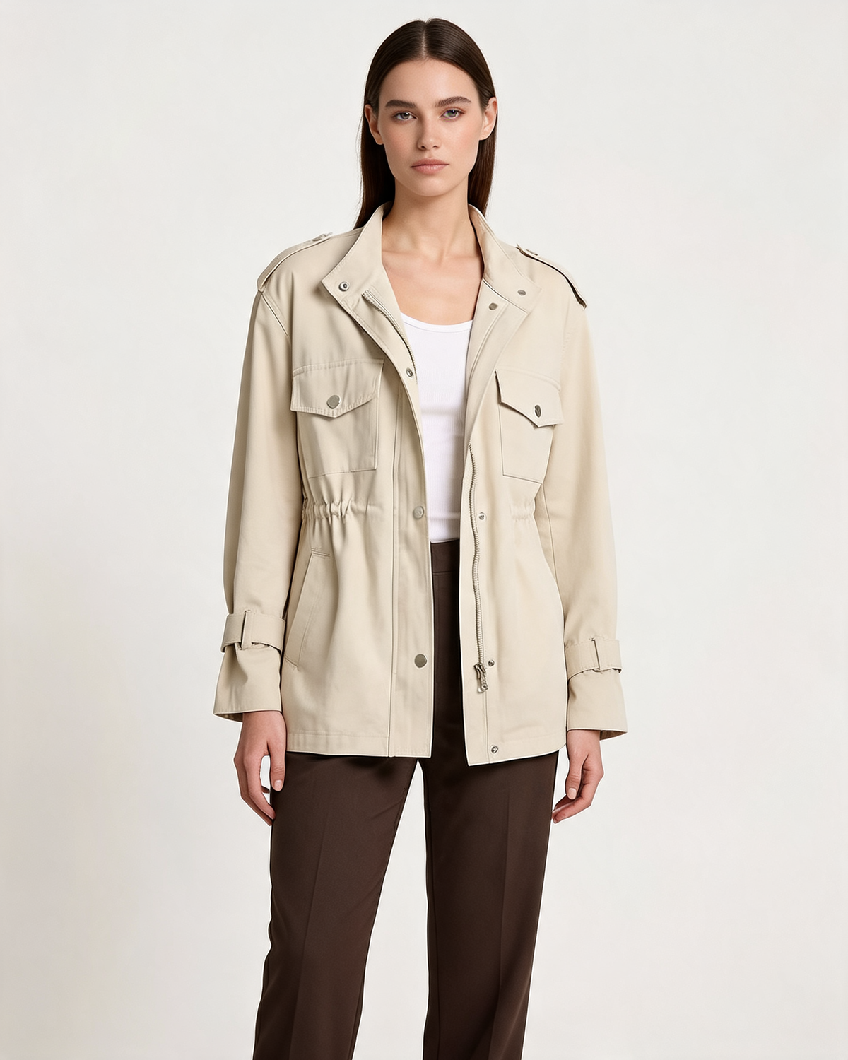 Amelie Wool Blend Belted Overcoat