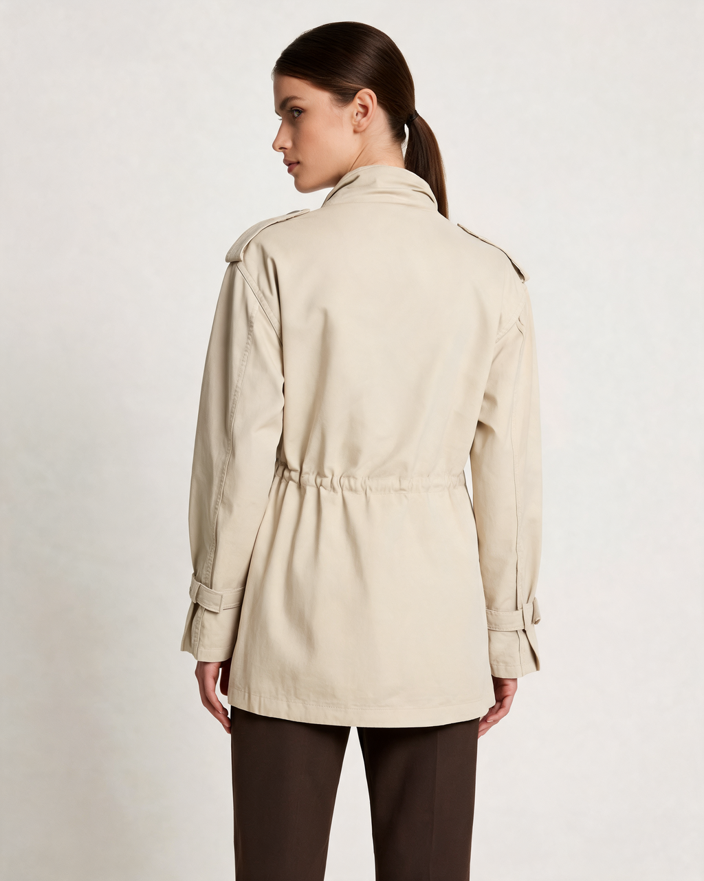 Amelie Wool Blend Belted Overcoat