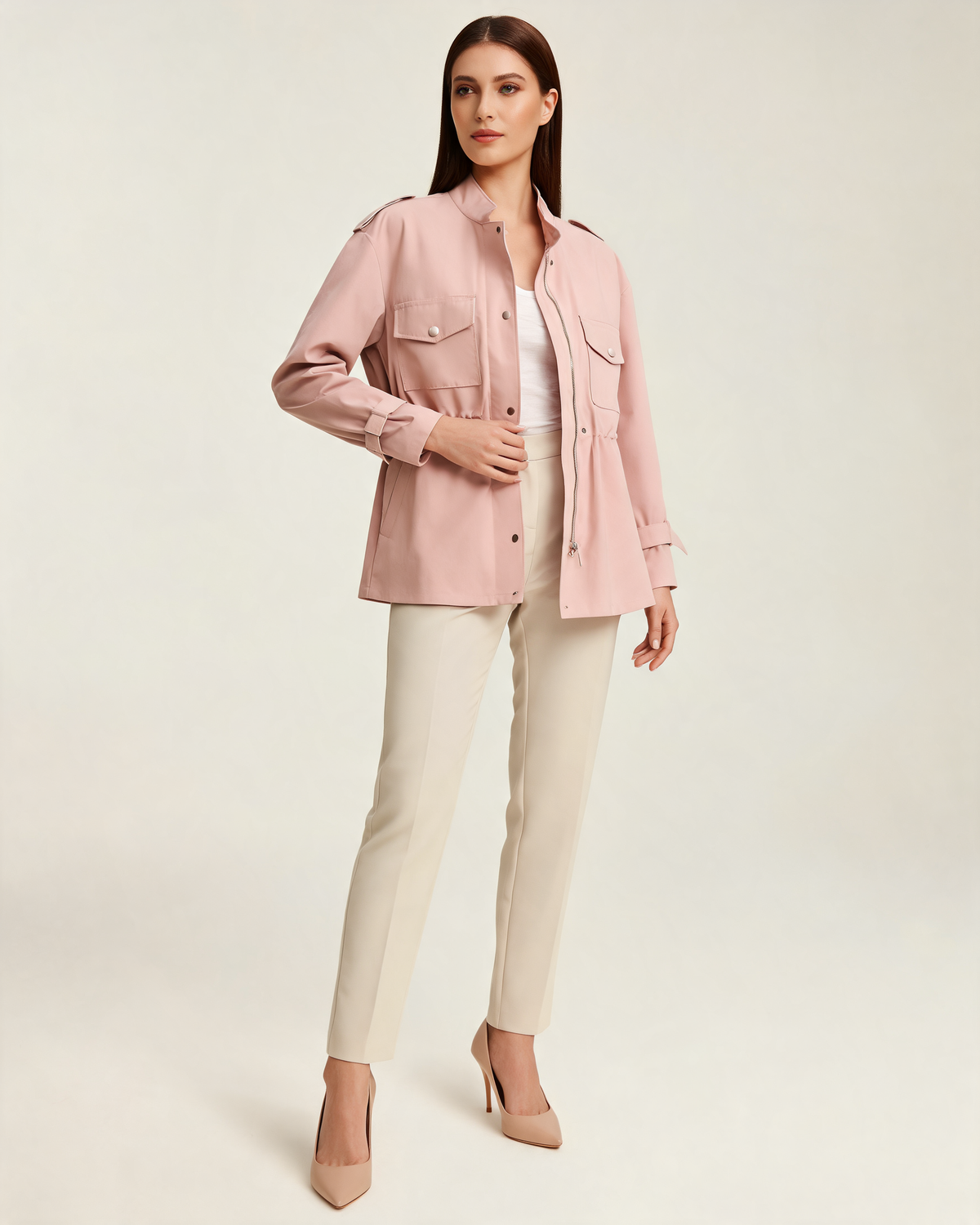 Amelie Wool Blend Belted Overcoat