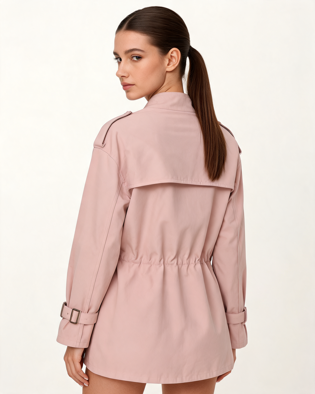 Amelie Wool Blend Belted Overcoat