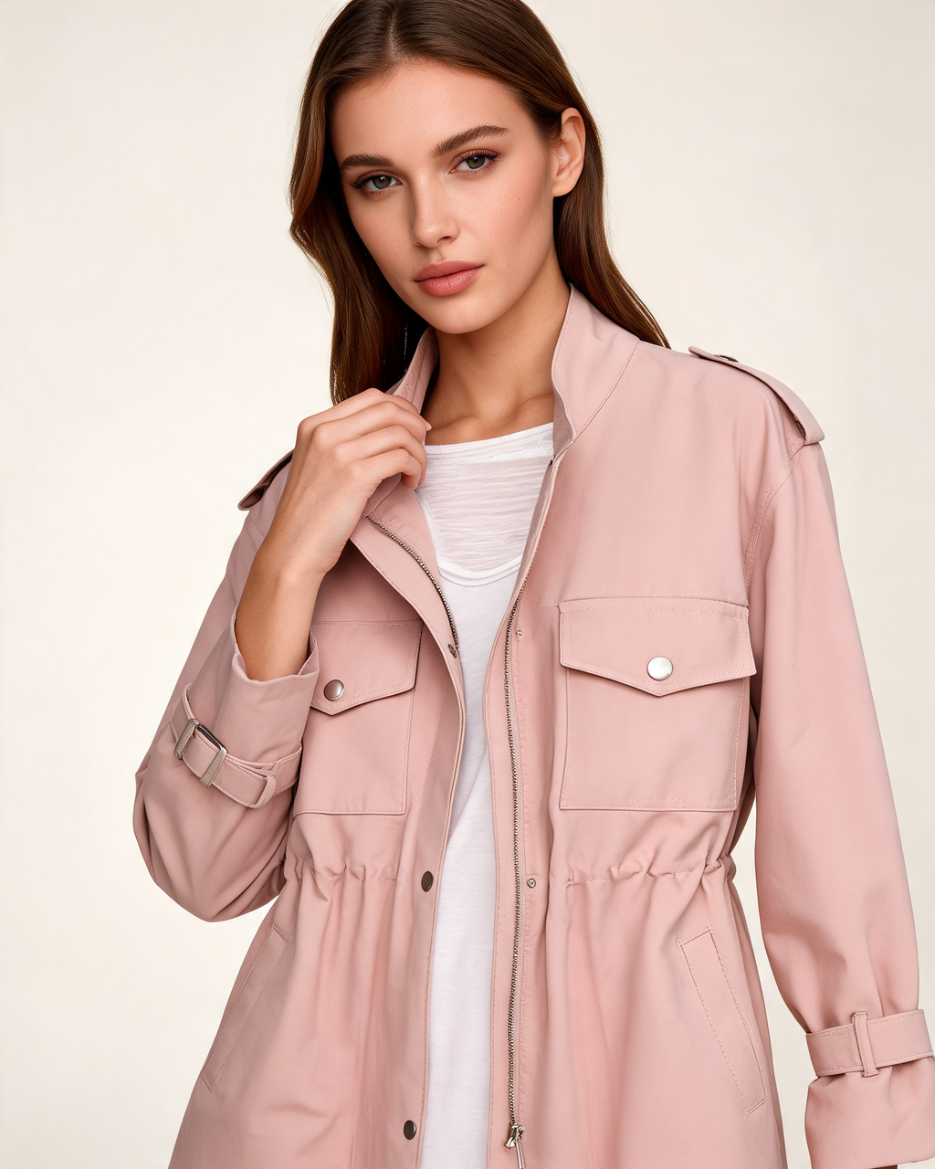 Amelie Wool Blend Belted Overcoat