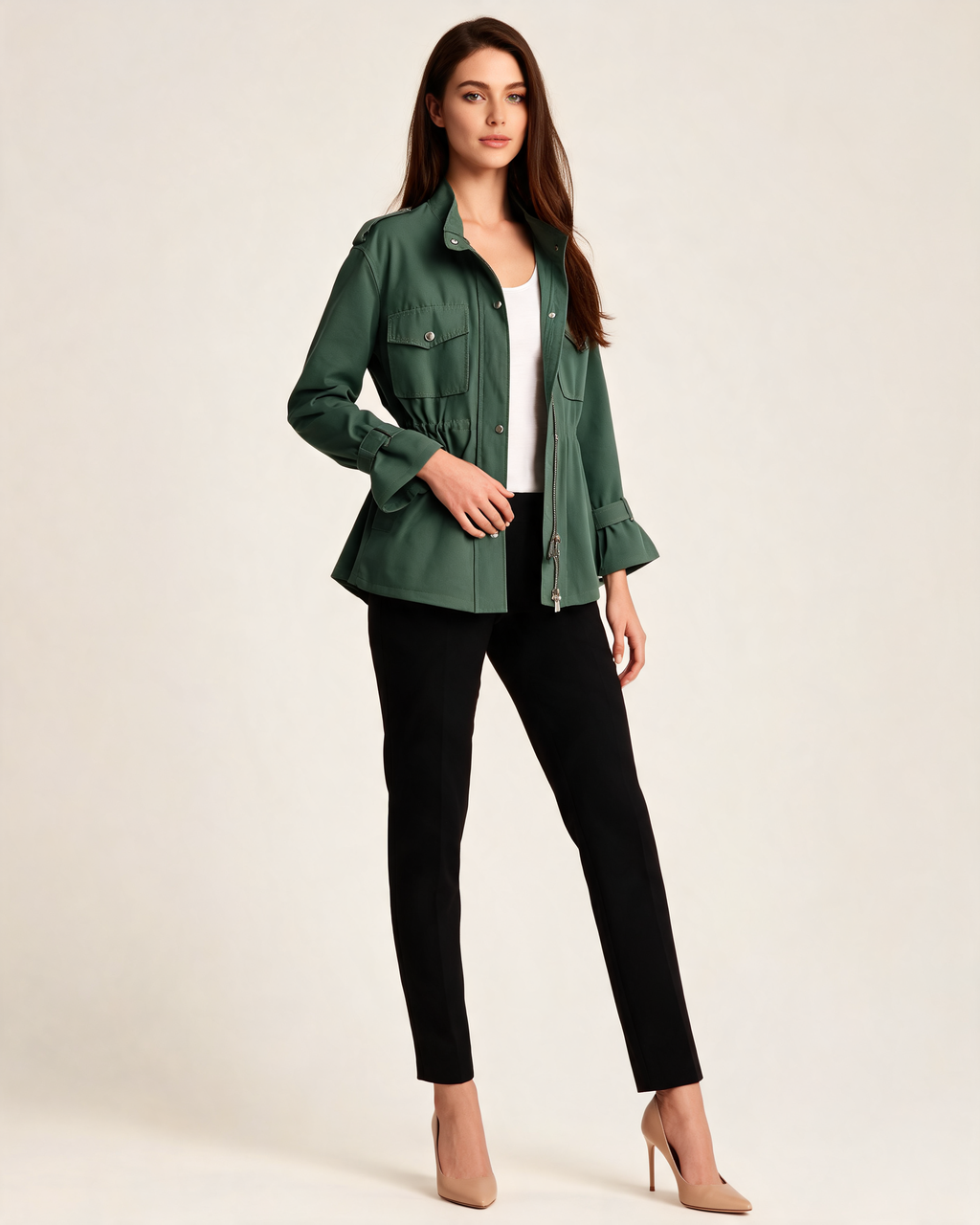 Amelie Wool Blend Belted Overcoat