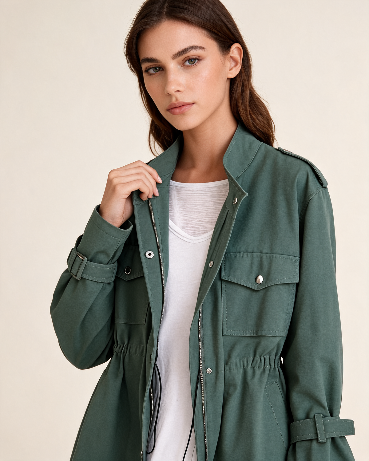 Amelie Wool Blend Belted Overcoat
