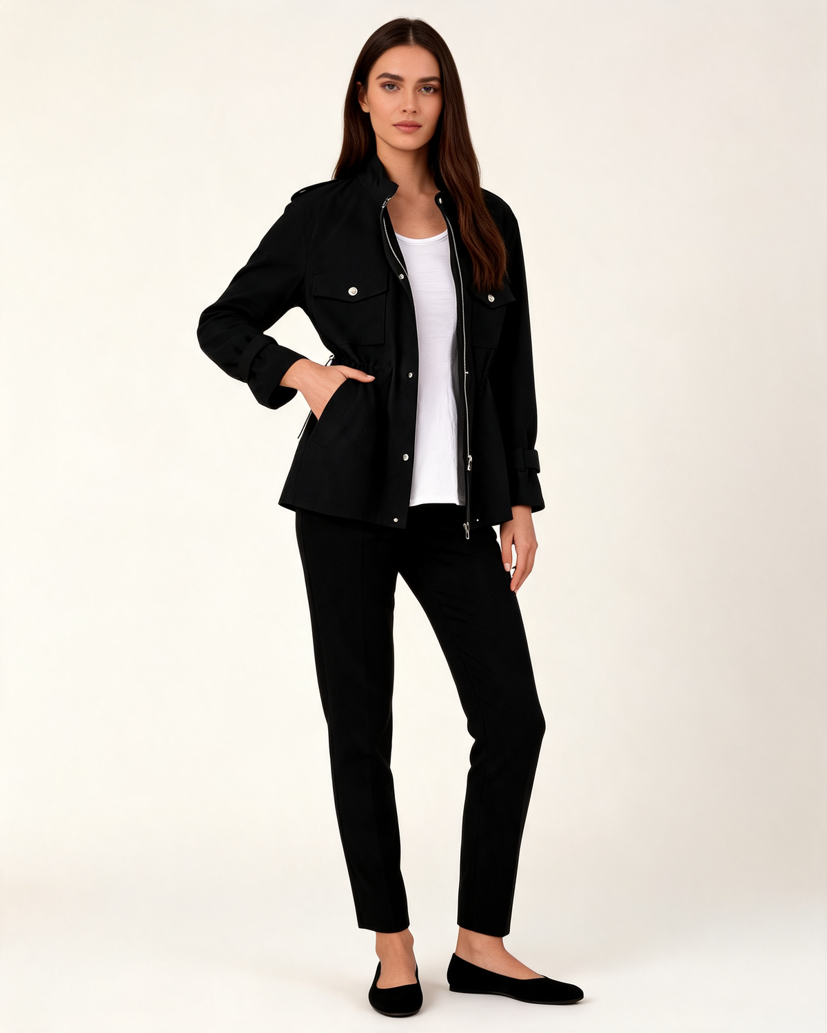 Amelie Wool Blend Belted Overcoat