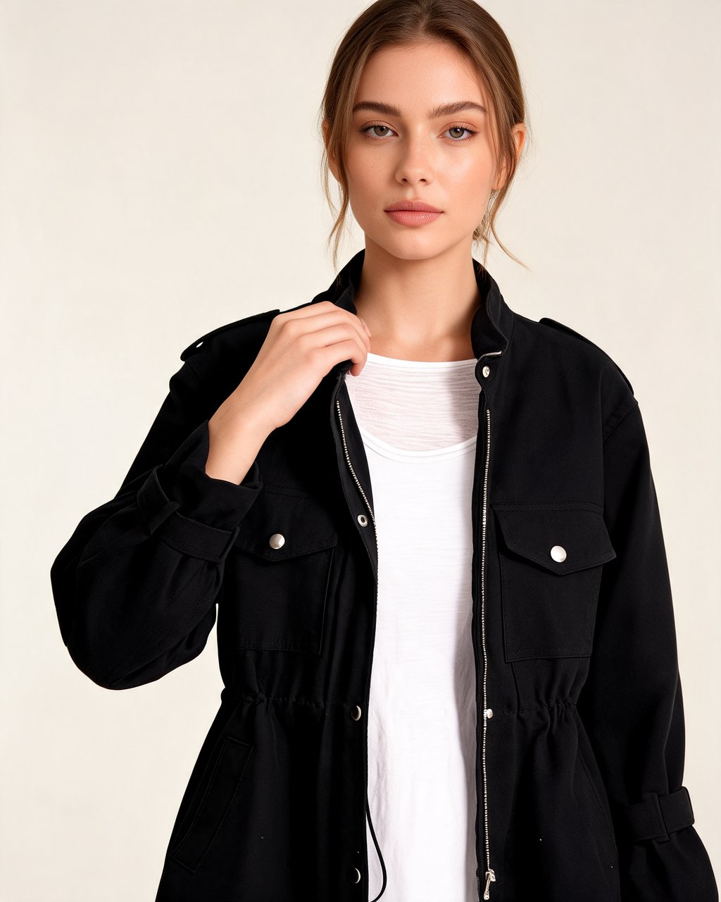 Amelie Wool Blend Belted Overcoat