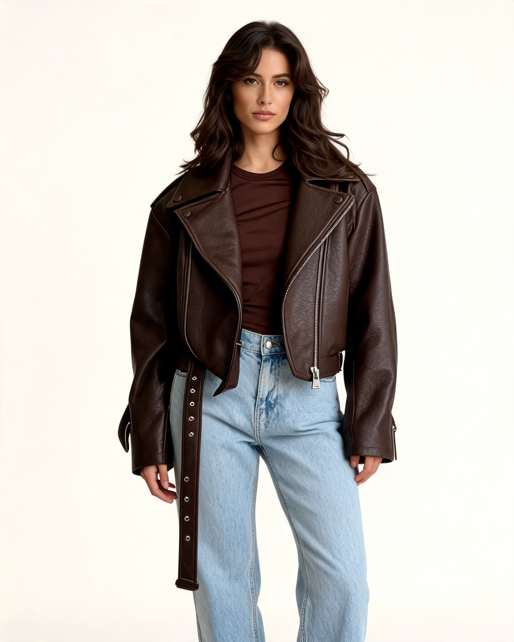 Regina Oversized Moto Jacket