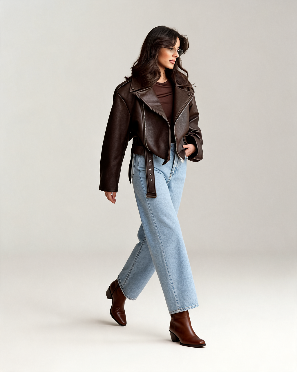 Regina Oversized Moto Jacket